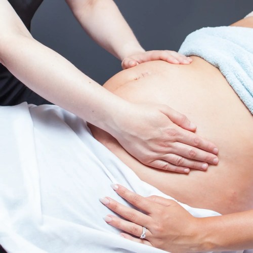 "Treating the Pregnant Person: Abdominal Massage" Product ID: PN23ABD